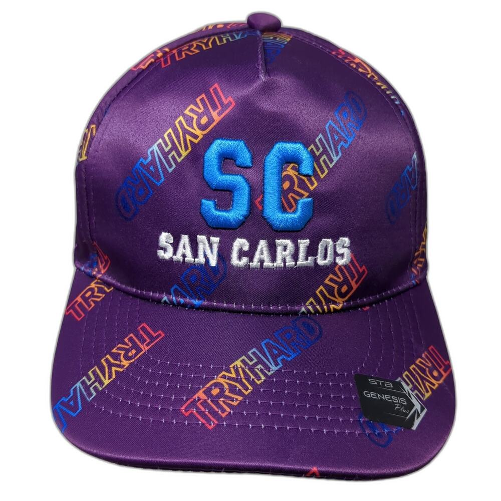 SC San Carlos Strapback Hat Purple One Size Embroidered Genesis